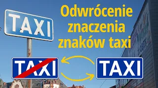 Odwrócona kolejność znaków TAXI i inne zmiany dotyczące znaków drogowych (grudzień 2022)