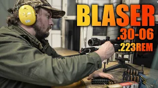Стрельба Blaser R93 карабин со сменными стволами .30-06 .223 Rem