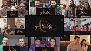 ALADDIN Reaction Mashup   Teaser Trailer 2019 HD