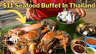 $11 Seafood Buffet In Thailand | All You Can  Eat Seafood in Pattaya | Best Seafood Buffet | vlog