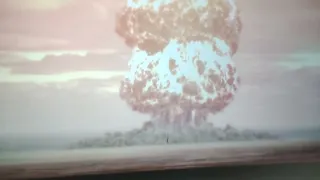 Испытание ядерной бомбы, вид из бункера  Павильон АТОМ  ВДНХ