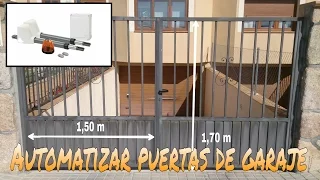 CÓMO AUTOMATIZAR UNAS PUERTAS DE GARAJE. INSTALACIÓN KIT MOTORIZACIÓN PARA PUERTAS BATIENTES.