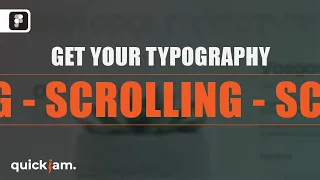 Marquee/Scrolling Text Animation in Figma | QuickJam