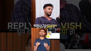 dhruv rathee hate elvish yadav | elvish yadav roast