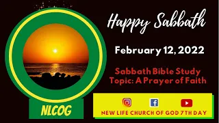 February12, 2022/Sabbath School Bible Study
