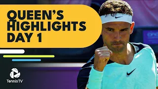 Dimitrov vs Norrie; Fritz, Cilic, Draper In Action | Queen's 2022 Day 1 Highlights