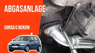 Wie Corsa C 1.4 16V Abgasanlange wechseln 💨