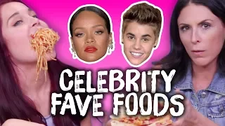 Trying Celebs' FAVORITE Foods! (Cheat Day)