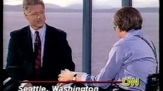Pres Bill Clinton on Larry King Live in Seattle ( 1994)