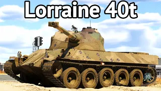 Lorraine 40t Gameplay - French Medium Tank | War Thunder