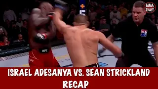 UFC 293: Israel Adesanya vs. Sean Strickland Recap Highlights