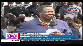 "Mnatudanganya": Francis Atwoli challenges Mudavadi and Wetangula | BBI in Kakamega