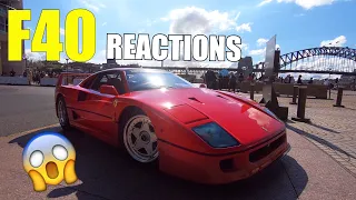 Ferrari F40 - People's Reactions in Sydney Australia