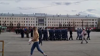 Репетиция парада в Кирове (9 мая)