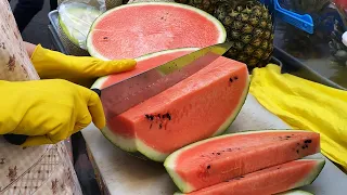 FRUIT NINJA IN KOREA | AMAZING FRUIT CUTTING SKILL - KOREAN STREET FOOD