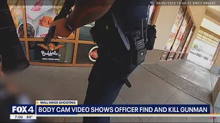 Video shows officer find and kill Allen mall shooter