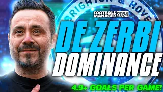 4.9+ Goals Per Game! | De Zerbi DOMINANCE 4231 | Best FM24 Tactics