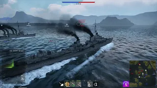 War Thunder Naval Arcade Battle Featuring Low Tier German Destroyers And BF 110 G-2 With SC1000