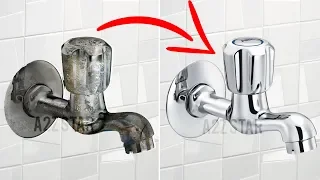 Clean Bathroom Taps | How to do Home Easy tap Cleaning routine Tips and Tricks