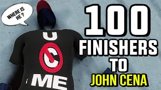 WWE 2K 100 Finishers To John Cena!