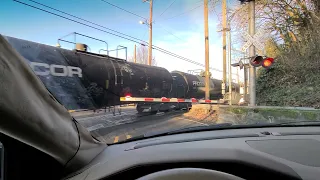 Railroad Crossing, Oregon City,  December 27, 2020