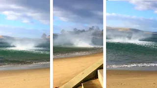 Waterspout On Beach In Tasmania