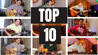 Top 10 Acoustic Guitar Songs with FULL LESSONS in description