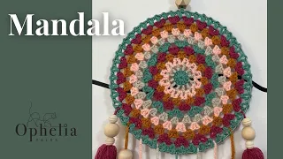 Easy Crochet Mandala Tutorial // Ophelia Talks Crochet