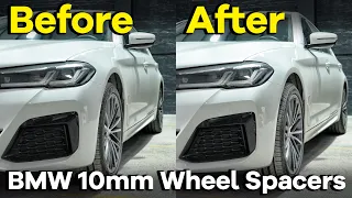 10mm BMW Wheel Spacers Before and After | BONOSS BMW 5 Series 2023 Accessories (formerly bloxsport)