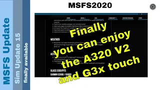Flight Simulator 2020 - MSFS Update - Sim Update 15 -  finally available!