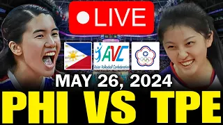 PHILIPPINES VS. CHINESE TAIPEI 🔴LIVE NOW - MAY 26, 2024 | AVC CHALLENGE CUP 2024 #avclive2024