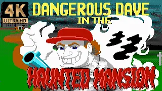 Dangerous Dave in the Haunted Mansion (1991) | Longplay 4K