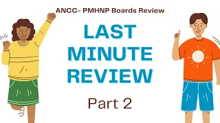 PMHNP Exam Review Comprehensive Last Minute Review PART 2 #PMHNP #review@crashcourse @osmosis