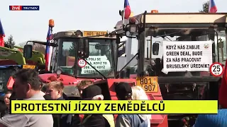 Zemědělské protesty začaly. Traktory zpomalují dopravu, kde hrozí komplikace?