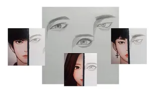 ✨HOW I DRAW EYES???•TRUE BEAUTY WEBTOON FANART✨