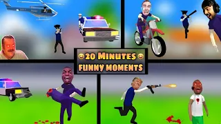 20 Minutes Funny Moments Dude Theft Wars | Dude Theft Wars Thug Life #109 | Dude Theft Fun