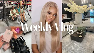 Weekly Vlog! Mind your business | Birthday party + doing my own nails + lots of shopping + mom life