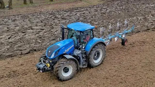 Manure plowing in the wet 2024 💙 New Holland T7.290 AC + Lemken Juwel 7 Heavy plowing