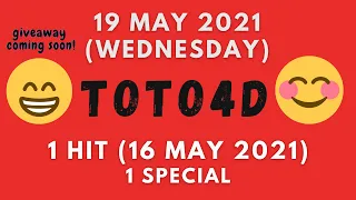 Foddy Nujum Prediction for Sports Toto 4D - 19 May 2021 (Wednesday)