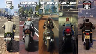 Motorbike Crash Comparison (11 Open World Games)