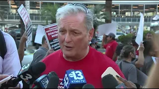 'It's time to do the right thing:' Las Vegas Culinary Union leadership at Strip rally