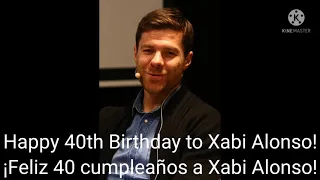 Happy 40th Birthday to Xabi Alonso!