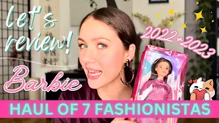 Barbie FASHIONISTA Dolls 💃 2022 & 2023 HAUL and REVIEW 👀 Ken 184, 187, 188, 190, 198, 199, 202 ✨