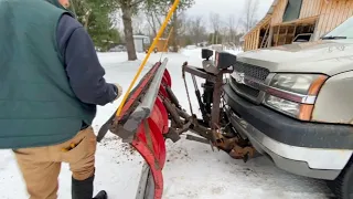 QUICK + EASY On/Off  DIY Steel Snow Plow Pipe : Damage Free Plowing!!