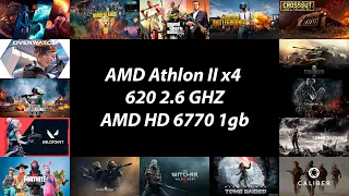 AMD Athlon II x4 620 + AMD HD 6770 1gb test in 16 games