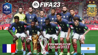 COUPE DU MONDE 2022: ARGENTINE - FRANCE FINALE - FIFA 23 4K
