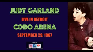 JUDY GARLAND Live In Concert at Detroit's COBO ARENA September 29, 1967 w/the ROBERT COLE orchestra