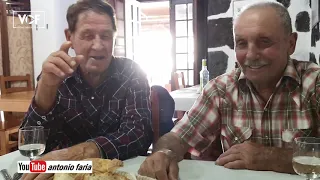 Almoço com 2 amigos de 85 anos na Ilha São Jorge