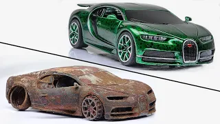 Restoration abandoned Bugatti Chiron rebuilding Model Car || Water Dot Fx