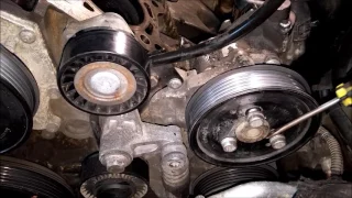 #056(1) Removal of power steering pump Audi Q7,Vw Touareg